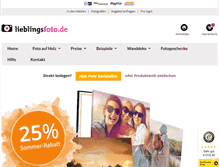 Tablet Screenshot of lieblingsfoto.de